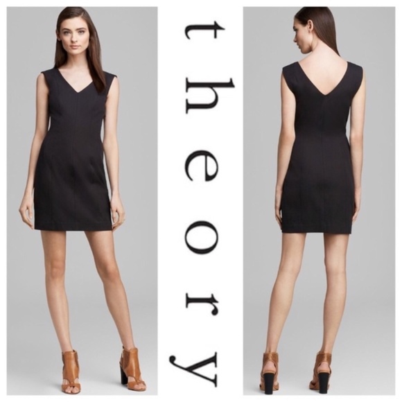 ‼️CLOSING CLOSET SALE‼️ NWT [Theory] Classic Black Dress - Picture 3 of 6